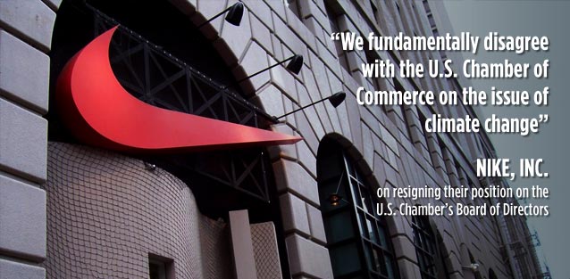 We fundamentally disagree with the U.S. Chamber on climate change - Nike